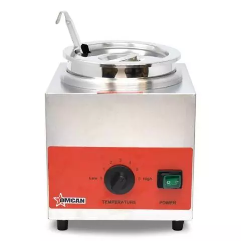 3.5 Qt. Electric Countertop Nacho Cheese Sauce Warmer Pump Dispenser -  120V, 550W -GREY