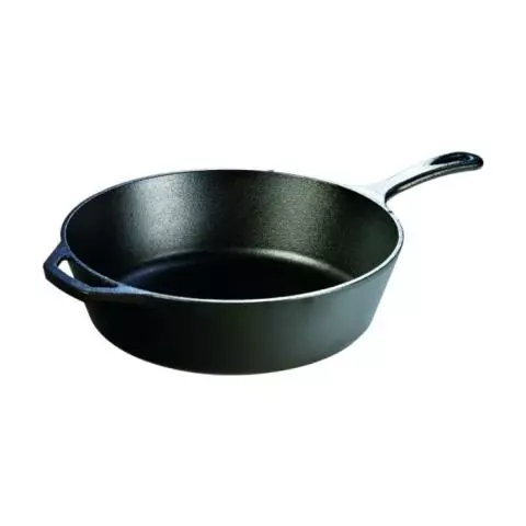 Lodge L8DO3 Dutch Oven with Spiral Bail Handle and Iron Cover