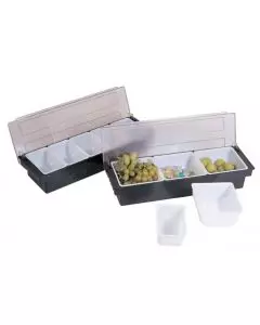 Cambro 12RS12110  12-Bin Condiment Organizer (Black)