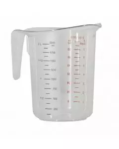 Measuring Cup, 1 Pt, Clear, Polycarbonate, Metric, Cambro 50MCCW135