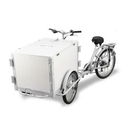 Three Wheel Ice Cream Bicycle Cart With Food Grade Safe Water Pump