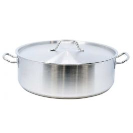 BRAZIER POT, S/S, 25 QT., WITH LID : Restaurant Equipment and