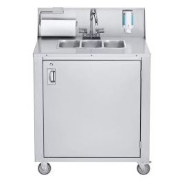 Crown Verity CV-PHS-2 Double Bowl Hot/Cold Portable Hand Sink